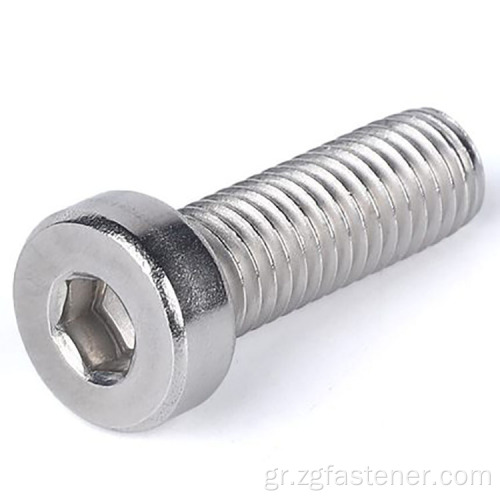 Hexagon Socket Head Cap Screws με χαμηλές βίδες κεφαλής